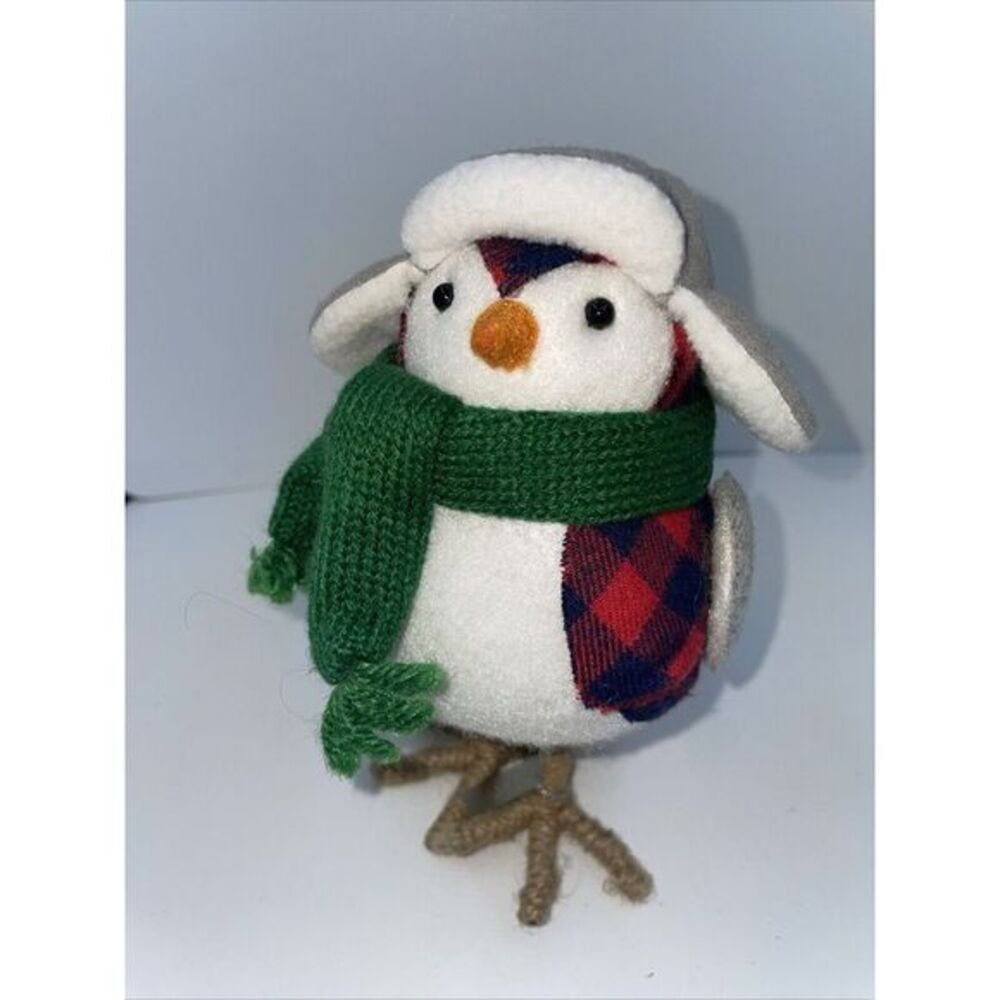 2019 Wondershop Target Spritz‎ Bird "Bayham" Christmas Red Plaid Green Scarf